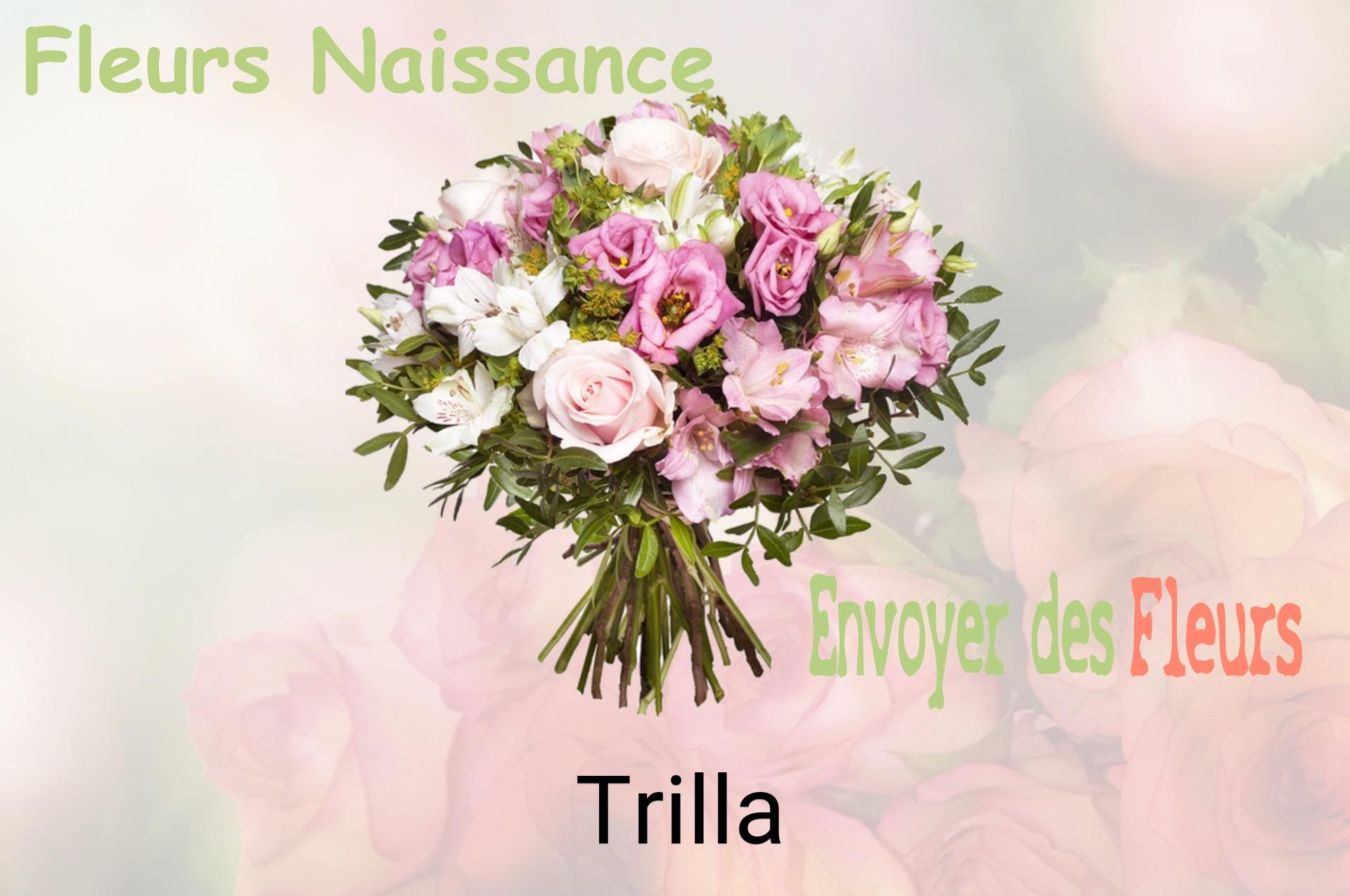 Bouquet de fleurs de naissance livré à Trilla